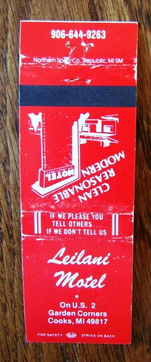 Big Bay Get-Away (Leilani Motel) - Matchbook (newer photo)